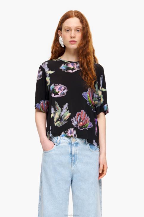 Bimba Y Lola тъмно коралова тениска сиво облекло 28R6R266