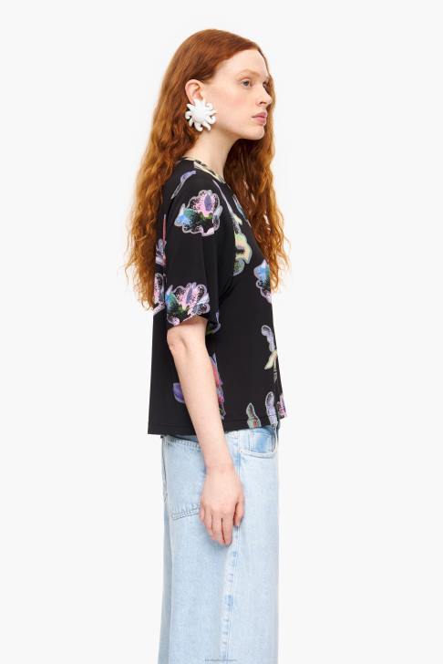 Bimba Y Lola тъмно коралова тениска сиво облекло 28R6R266