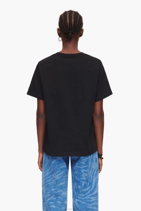 Bimba Y Lola тениска с логото на университета черен облекло 28R6R276