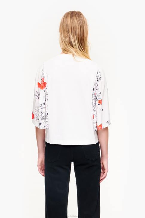 Bimba Y Lola тениска с двоен текстил с щампа сърце псевдоним облекло 28R6R282