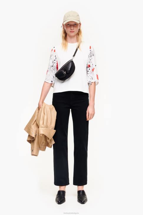 Bimba Y Lola тениска с двоен текстил с щампа сърце псевдоним облекло 28R6R282