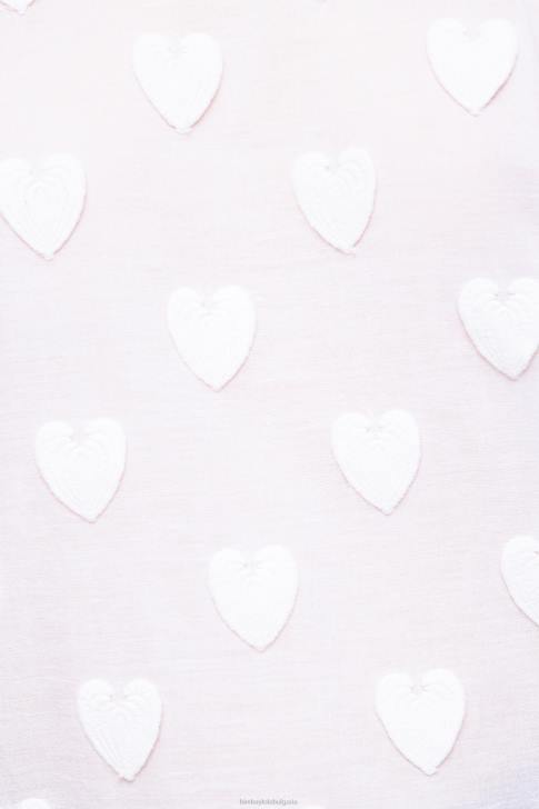 Bimba Y Lola тениска от двоен плат бяло облекло 28R6R285