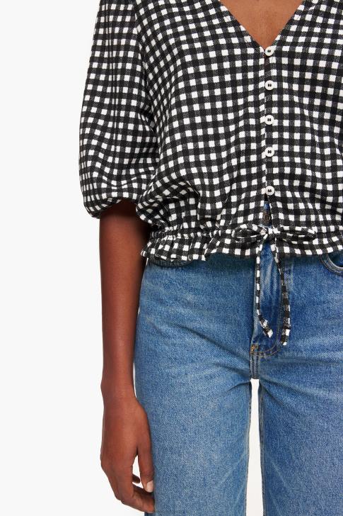 Bimba Y Lola карирана тениска черен облекло 28R6R290