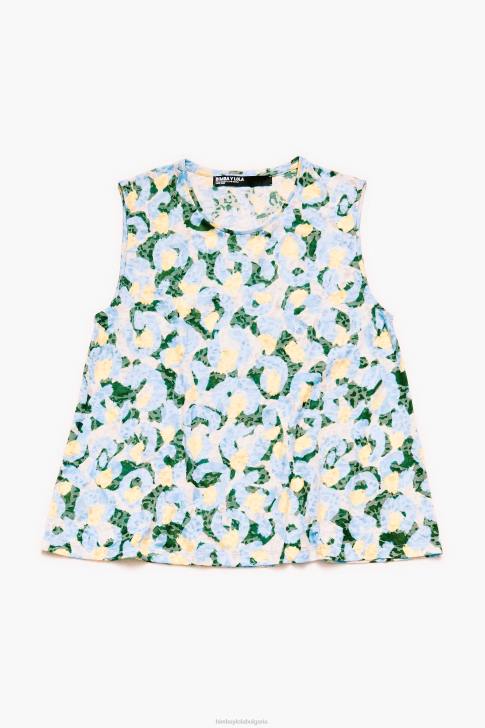 Bimba Y Lola светла тениска с четка за животни син облекло 28R6R292