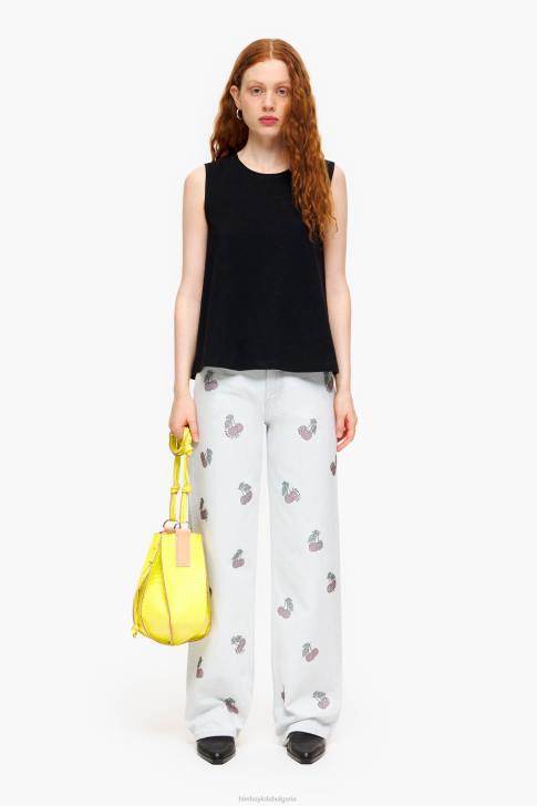 Bimba Y Lola памучна тениска черен облекло 28R6R294