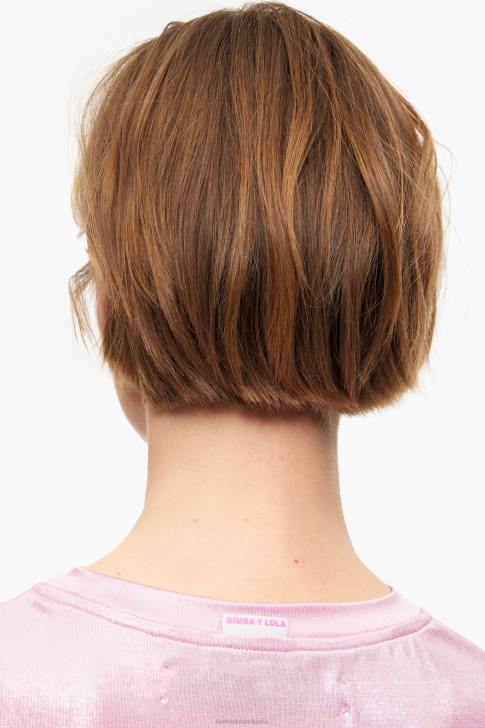 Bimba Y Lola лъскава тениска розово облекло 28R6R311