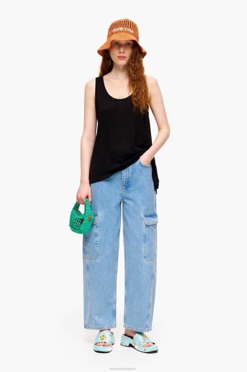 Bimba Y Lola тениска с а-силует черен облекло 28R6R315