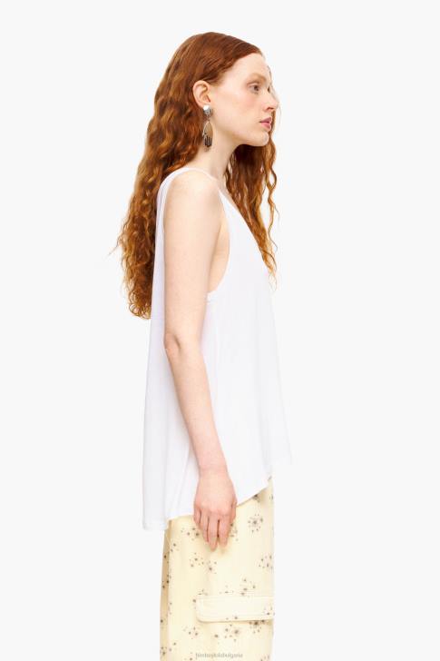 Bimba Y Lola тениска с а-силует бяло облекло 28R6R316