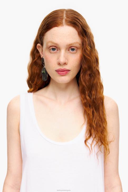 Bimba Y Lola тениска с а-силует бяло облекло 28R6R316