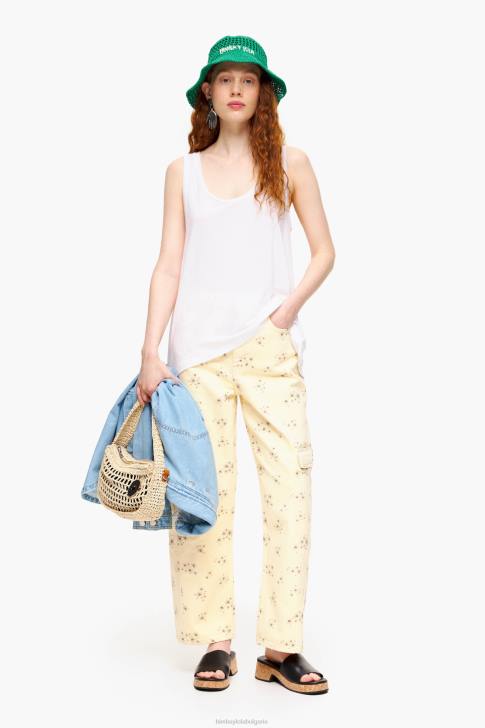 Bimba Y Lola тениска с а-силует бяло облекло 28R6R316