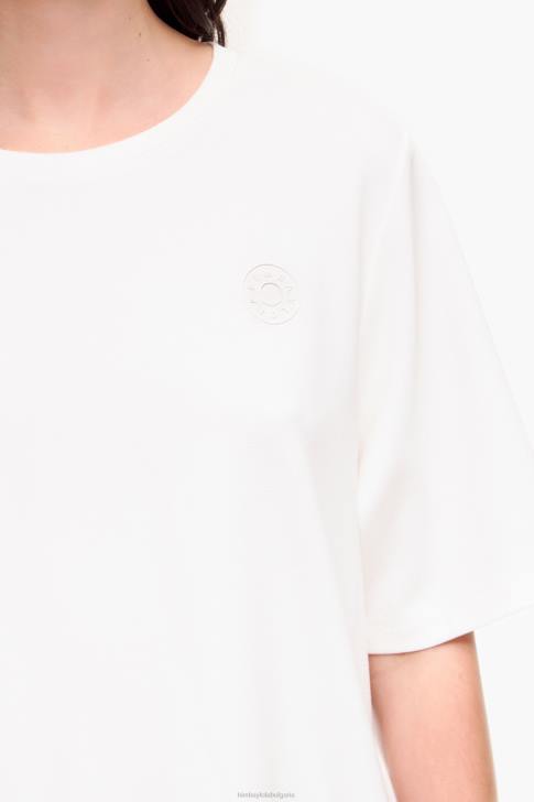 Bimba Y Lola ponte di roma къса тениска слонова кост облекло 28R6R257