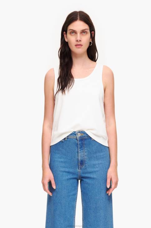 Bimba Y Lola ponte di roma тениска без ръкави слонова кост облекло 28R6R289