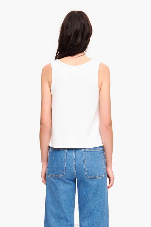 Bimba Y Lola ponte di roma тениска без ръкави слонова кост облекло 28R6R289