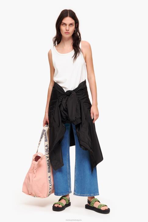 Bimba Y Lola ponte di roma тениска без ръкави слонова кост облекло 28R6R289