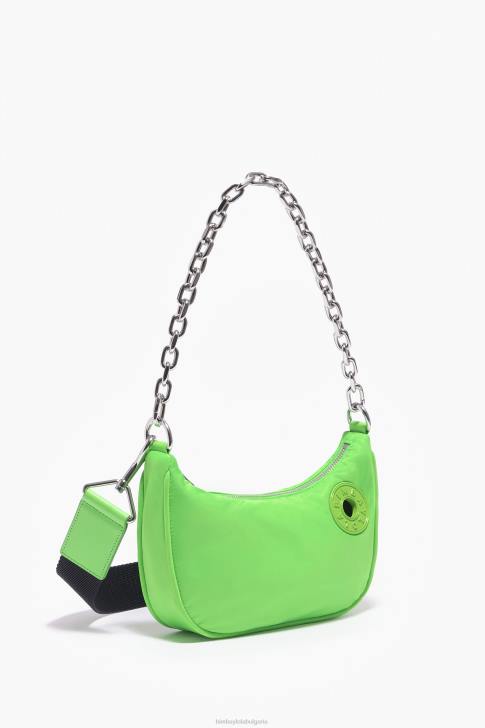 Bimba Y Lola найлонова лунна чанта неоново зелено аксесоари 28R6R100