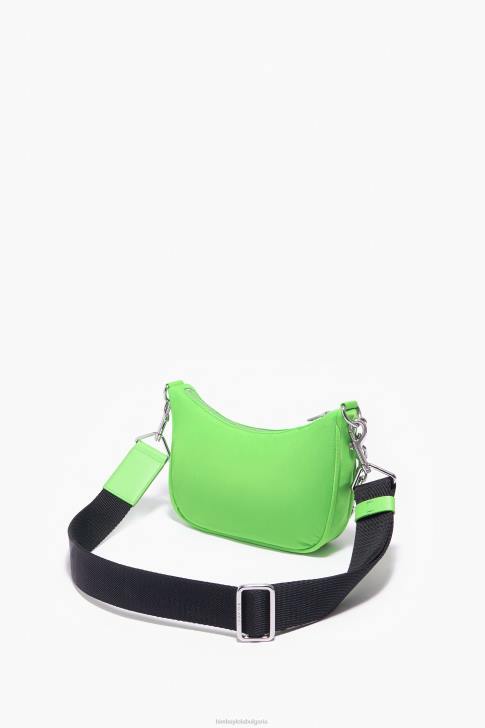 Bimba Y Lola найлонова лунна чанта неоново зелено аксесоари 28R6R100