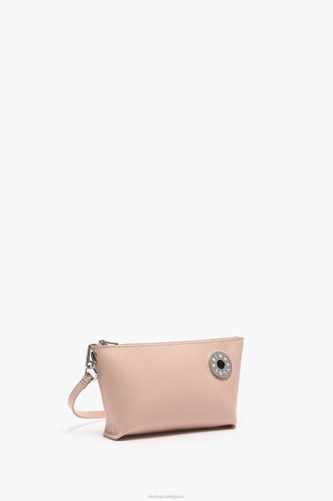 Bimba Y Lola кожена трапецовидна чанта през рамо бледо розово аксесоари 28R6R11