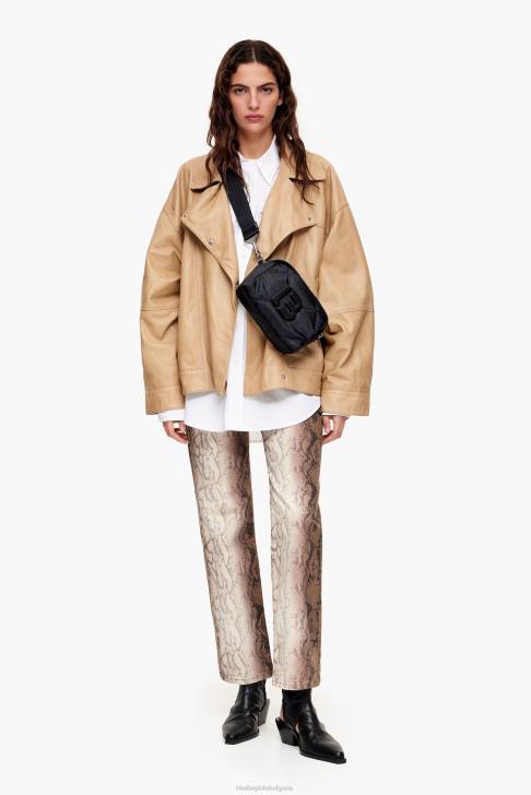 Bimba Y Lola подплатена найлонова чанта през рамо черен аксесоари 28R6R112