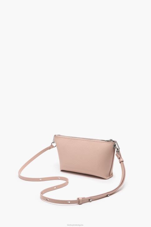 Bimba Y Lola кожена трапецовидна чанта през рамо бледо розово аксесоари 28R6R11