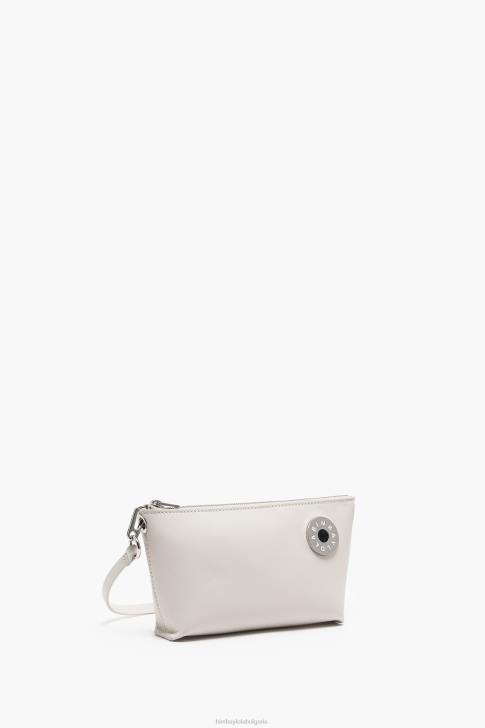 Bimba Y Lola кожена трапецовидна чанта през рамо почти бял аксесоари 28R6R13