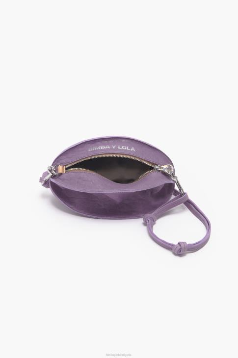 Bimba Y Lola кожена чанта пелота люляк аксесоари 28R6R137