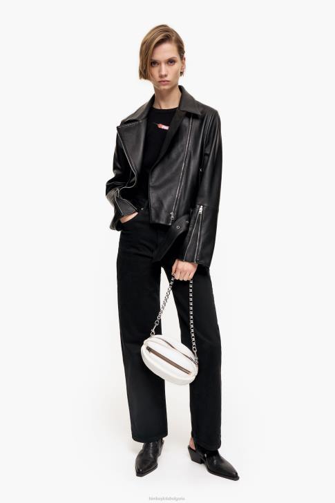 Bimba Y Lola кожена чанта пелота бяло аксесоари 28R6R140