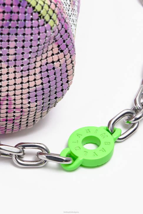 Bimba Y Lola мрежеста цилиндрична торба за пръскане на цветя розово аксесоари 28R6R142