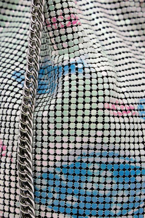 Bimba Y Lola чанта тип кофа с мрежест печат риба аксесоари 28R6R144