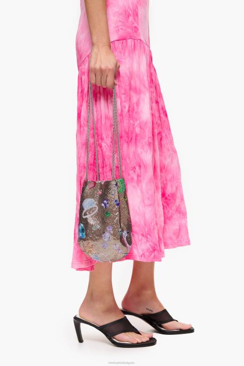 Bimba Y Lola мрежеста чанта с принт на паднали бижута златист аксесоари 28R6R147