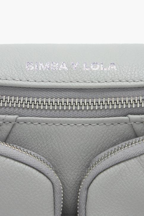 Bimba Y Lola кожена джобна чанта сиво аксесоари 28R6R15