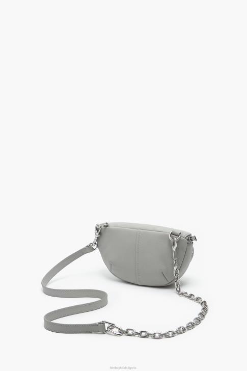 Bimba Y Lola кожена джобна чанта сиво аксесоари 28R6R15