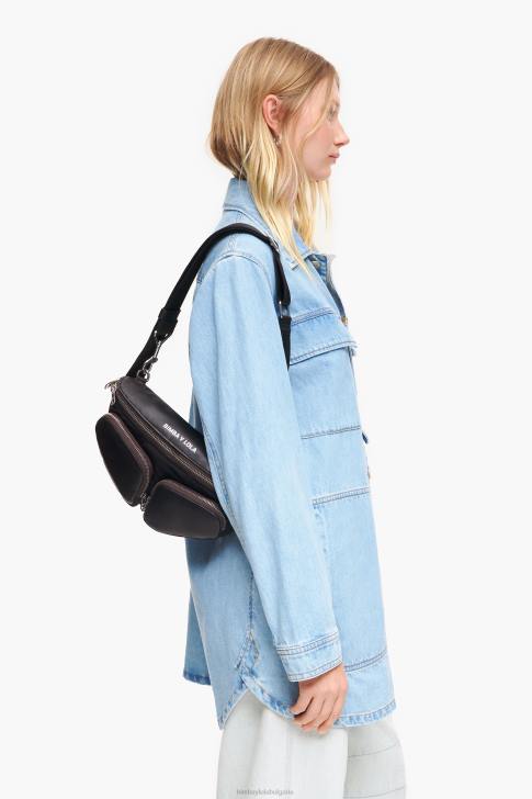 Bimba Y Lola кожена джобна чанта черен аксесоари 28R6R20