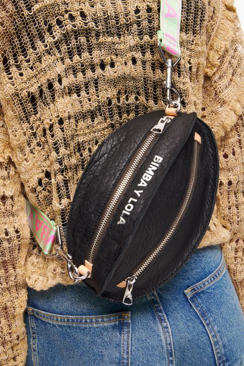 Bimba Y Lola кожена чанта пелота черен аксесоари 28R6R2