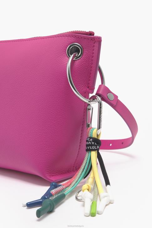 Bimba Y Lola кожена чанта през рамо фуксия аксесоари 28R6R41