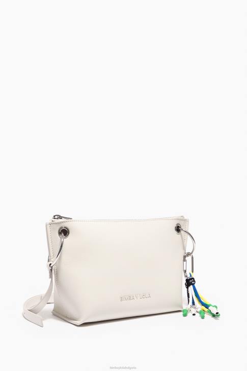 Bimba Y Lola кожена чанта през рамо бяло аксесоари 28R6R42