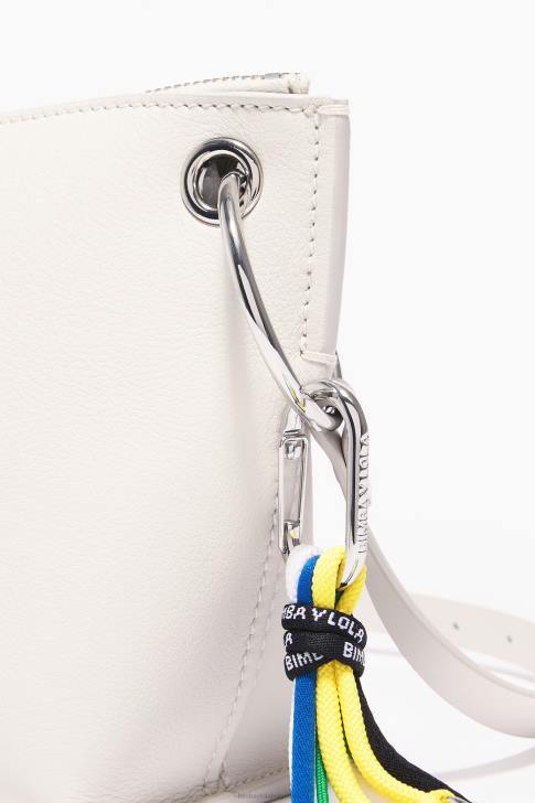 Bimba Y Lola кожена чанта през рамо бяло аксесоари 28R6R42