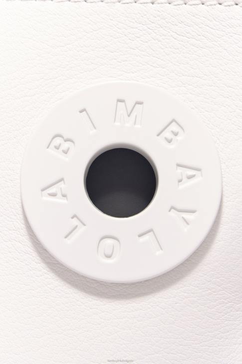 Bimba Y Lola кожена трапецовидна чанта почти бял аксесоари 28R6R44