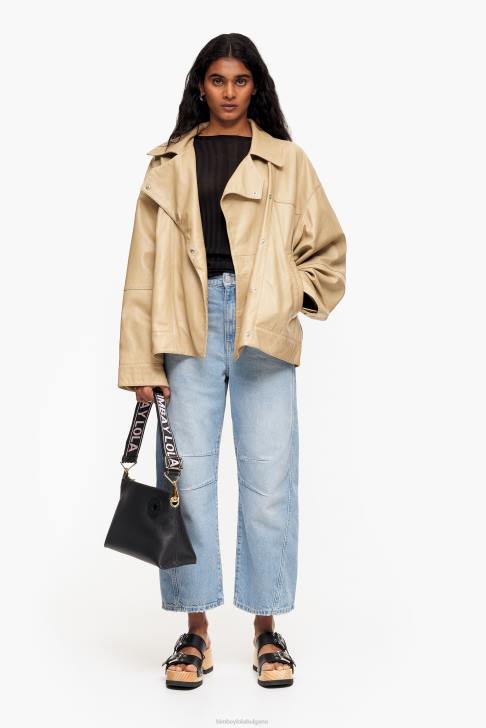 Bimba Y Lola кожена трапецовидна чанта черен аксесоари 28R6R46