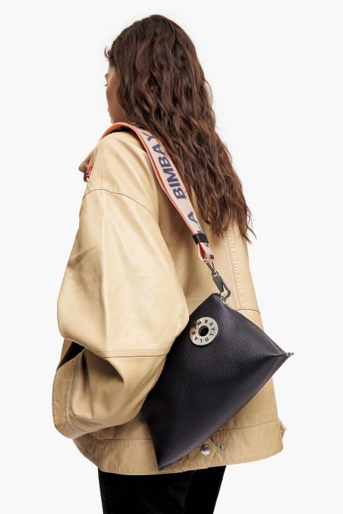 Bimba Y Lola кожена трапецовидна чанта черен аксесоари 28R6R47