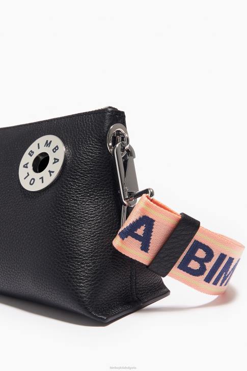 Bimba Y Lola кожена трапецовидна чанта черен аксесоари 28R6R47