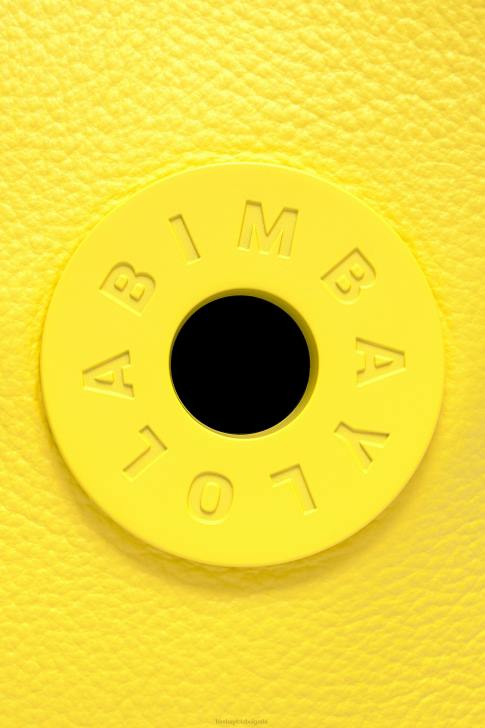 Bimba Y Lola кожена трапецовидна чанта жълто аксесоари 28R6R48