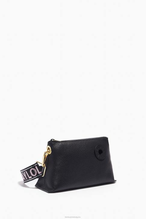 Bimba Y Lola кожена трапецовидна чанта черен аксесоари 28R6R49