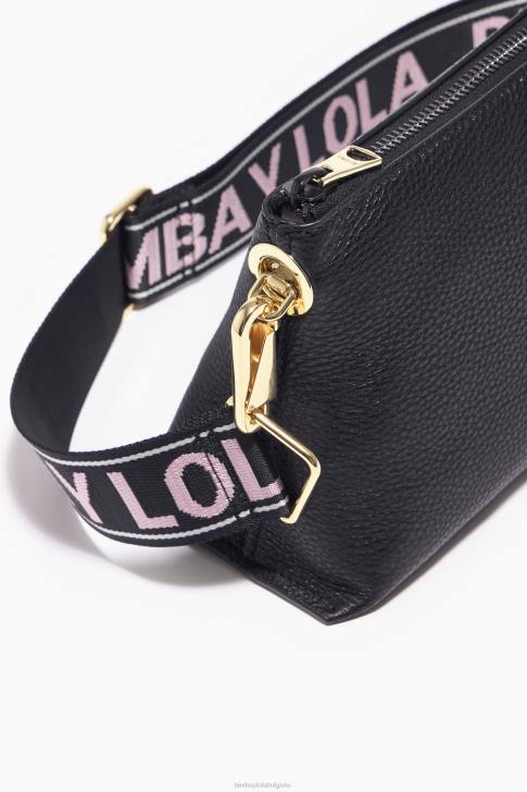 Bimba Y Lola кожена трапецовидна чанта черен аксесоари 28R6R49