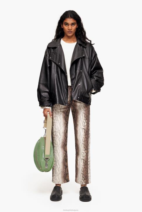 Bimba Y Lola кожена чанта пелота зелено аксесоари 28R6R69