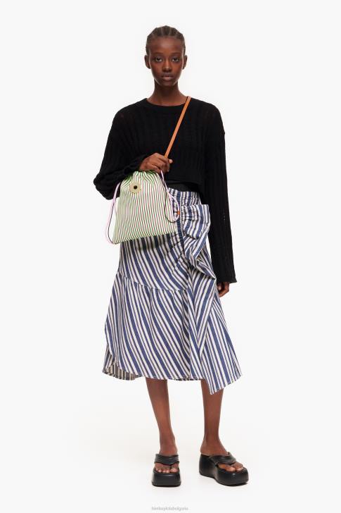 Bimba Y Lola плетена чанта тип кофа жълто аксесоари 28R6R88