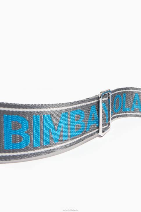 Bimba Y Lola кожена чанта hobo бяло аксесоари 28R6R53