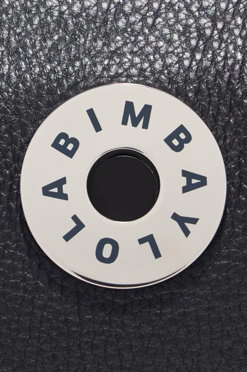 Bimba Y Lola кожена чанта hobo черен аксесоари 28R6R54