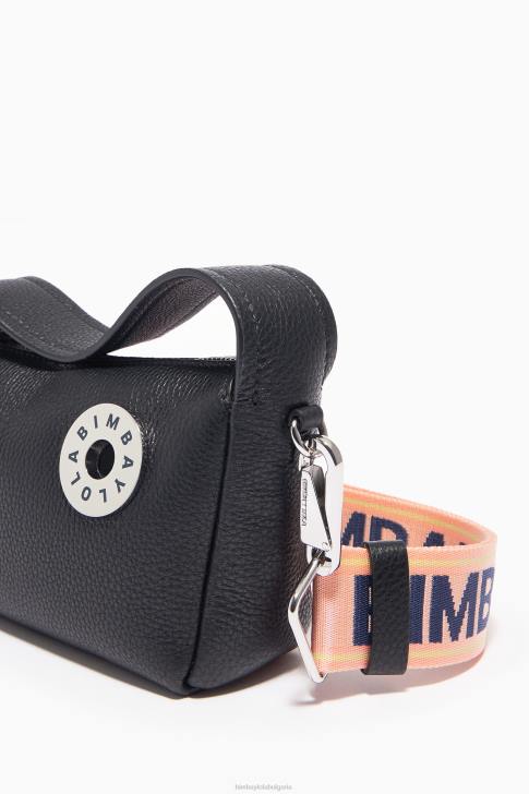 Bimba Y Lola кожена чанта hobo черен аксесоари 28R6R54