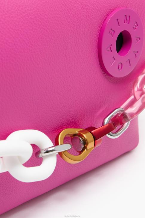 Bimba Y Lola кожена чанта hobo фуксия аксесоари 28R6R58