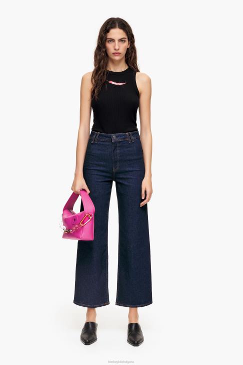 Bimba Y Lola кожена чанта hobo фуксия аксесоари 28R6R58